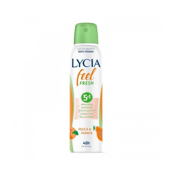 Lycia Feel Fresh Pesca & Papaya Deodorante 150 Ml Spray