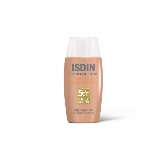 Isdin FOTOPROTECTOR Fusion Water MAGIC Medium SPF50 Protezione Solare Viso Colorata 50 Ml