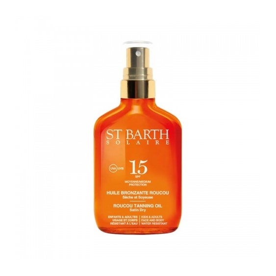Ligne St. Barth Huile Bronzante Roucou SPF15 Olio Solare Abbronzante 100 Ml Spray