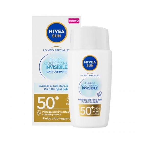 Nivea Sun SPF50+ Fluido Quotidiano Invisibile 40 Ml