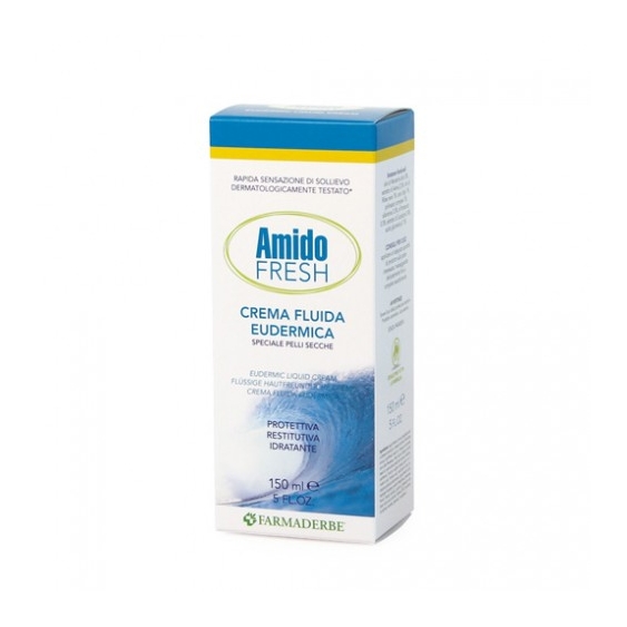 Farmaderbe Amido Fresh Crema Fluida Eudermica Per Pelli Secche 150 Ml