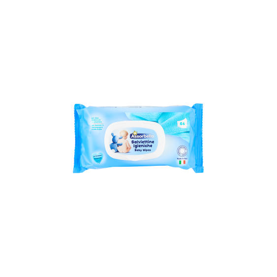 Assorbello Salviettine Igieniche Per Bambini 64 Salviette