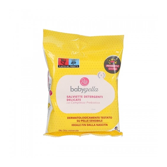 Babygella Salviette Detergenti Delicate Con Complesso Prebiotico 15 Pezzi
