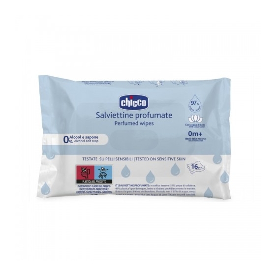 Chicco 16 Salviettine Profumate 0M+