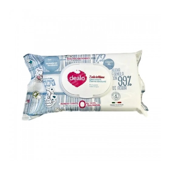 Dealo 72 Salviettine Detergenti Idratanti Ed Emollienti Xl