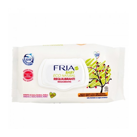 Fria Baby Eco Natural 72 Salviette Riequilibranti