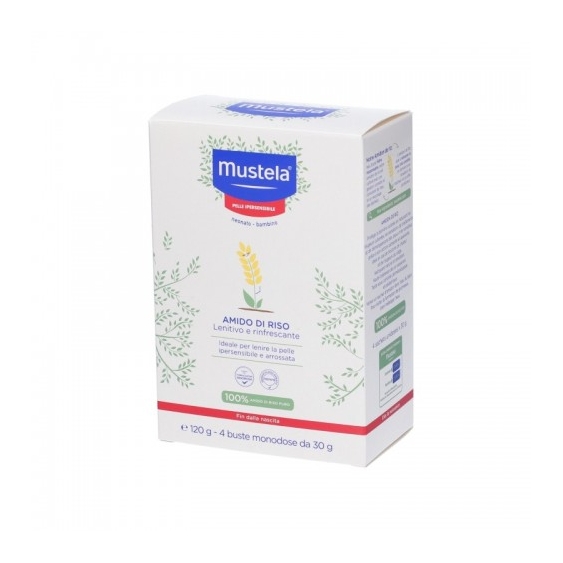 Mustela Amido Di Riso Lenitivo E Rinfrescante 4 Buste Da 30 G