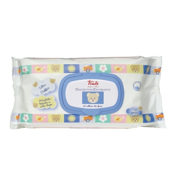 Trudi Baby Care 72 Salviettine Detergenti Al Nettare Dei Fiori