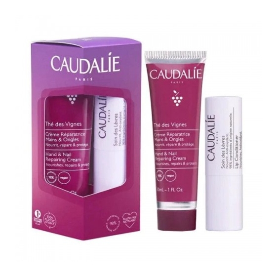Caudalie Thé Des Vignes Set Duo Mani E Labbra Crema Mani 30 Ml + Stick Labbra 4,5 Ml