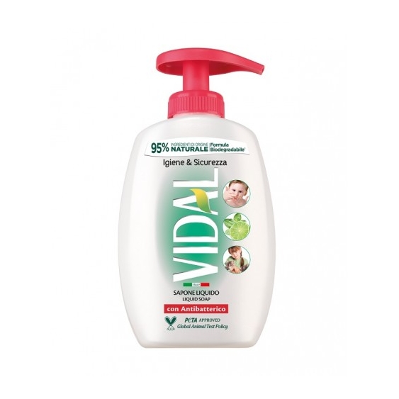 Vidal Igiene & Sicurezza Sapone Liquido Con Antibatterico 300 Ml
