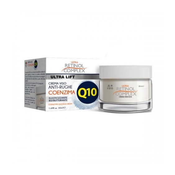 Retinol Complex Ultra Lift Crema Viso Anti-Rughe Coenzima Q10 Elasticizzante E Ristrutturante 50 Ml