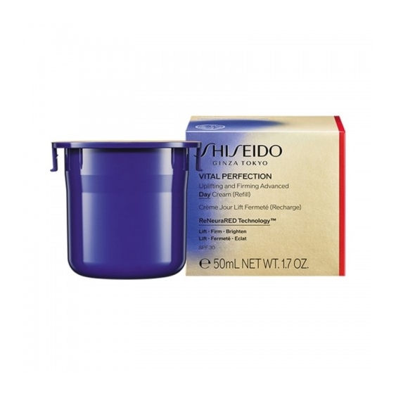 Shiseido Vital Perfection Uplifting And Firming Advanced Day Cream SPF30 Crema Antirughe Giorno 50 Ml Refill
