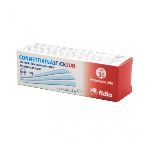 Fidia Farmaceutici Connettivina Stick Sun SPF30 Protezione Per Labbra Secche 3 G