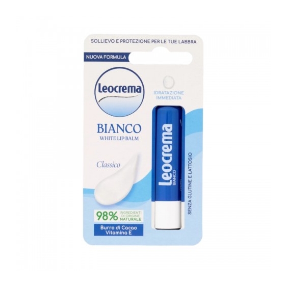 Leocrema Lip Balm Bianco Balsamo Labbra Idratante E Protettivo 5,5 Ml