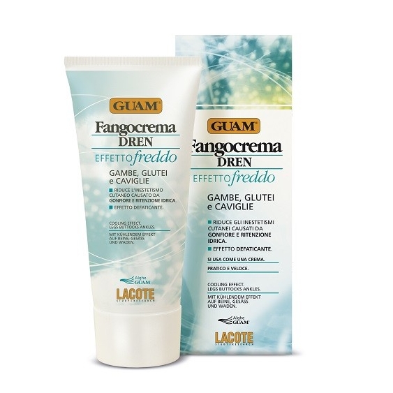 Guam Fangocrema Dren Effetto Freddo Gambe - Glutei - Caviglie 200ML