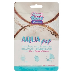 Malizia Bon Bons Aqua Pop Maschera Viso Rinfrescante In Tessuto