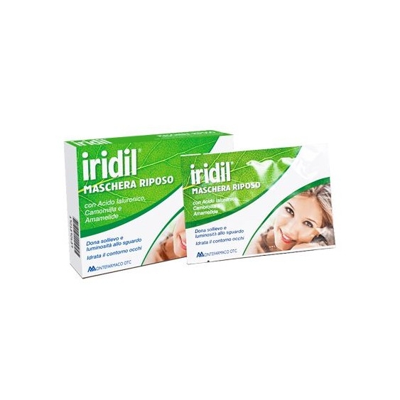 Montefarmaco Iridil Maschera Riposo Occhi Con Acido Ialuronico 4 Bustine