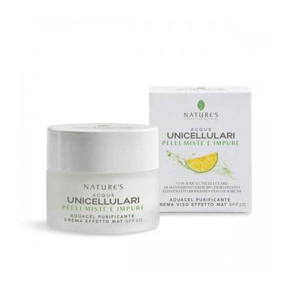 Nature'S Acque Unicellulari SPF 20 Aquagel Purificante Effetto Mat 50 Ml