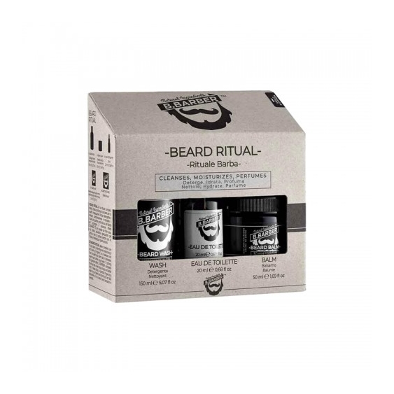 B.barber Cofanetto Beard Ritual Rituale Barba