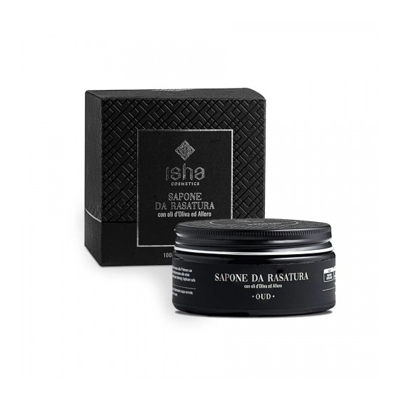 Isha Sapone Da Rasatura Con Oli Di Oliva Ed Alloro 100 G