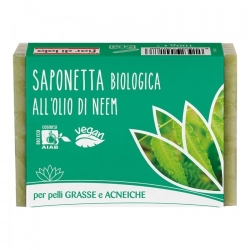 Fior Di Loto Saponetta Biologica All'Olio Di Neem 100 G