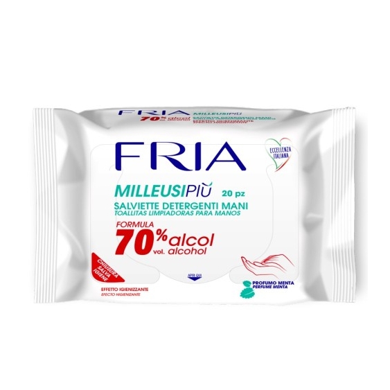 Fria Milleusi Più 70% Alcol 20 Salviette Igienizzanti