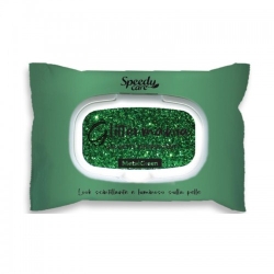 Speedy Care Glitter Mania Metal Green 15 Salviette Glitter Rinfrescanti