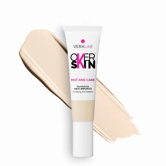 Veralab Overskin Mat And Care Fondotinta Anti-Impurità - 1,5 Silk