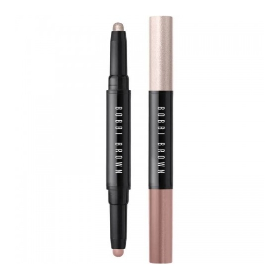 Bobbi Brown Dual-Ended Long-Wear Cream Ombretto Duo In Stick Platinum Pink/Antique Rose