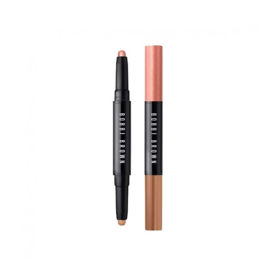 Bobbi Brown Dual-Ended Long-Wear Cream Ombretto Duo In Stick Pink Copper + Cashew