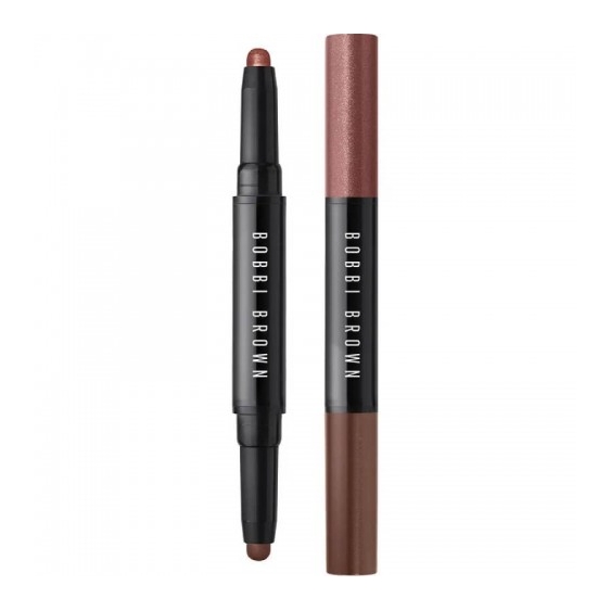 Bobbi Brown Dual-Ended Long-Wear Cream Ombretto Duo In Stick Rusted Pink/Cinnamon