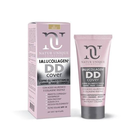 Natur Unique Ialucollagen DD Cover Crema Correttiva Per Mani, Gambe E Corpo N. 02 Beige