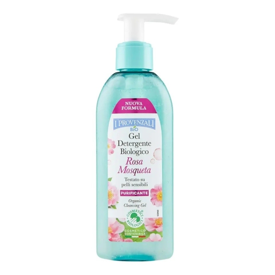 I Provenzali Rosa Mosqueta Gel Viso Detergente Biologico Purificante 150 ml