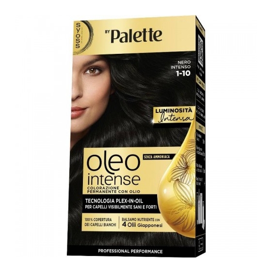Palette Syoss Oleo Intense Colorazione Permanente N. 1-10 Nero Intenso