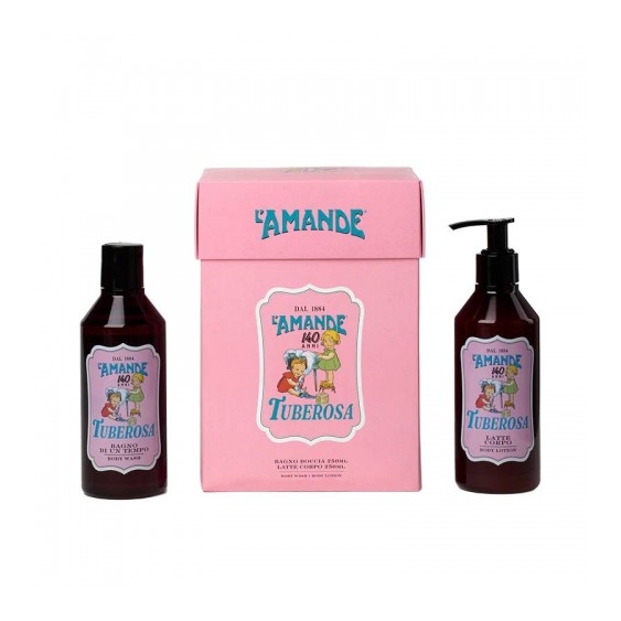 L'Amande Cofanetto Tuberosa Bagno Di Un Tempo 250 Ml + Latte Corpo 250 Ml