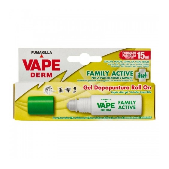 Vape Derm Family Active Gel Dopopuntura 15 Ml Roll-On