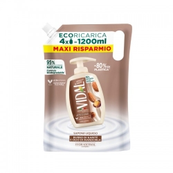 Vidal Almond & Karitè Sapone Liquido Burro Di Karitè E Olio Di Mandorla Ricarica Da 1200 Ml