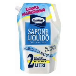 Mil Mil Sapone Liquido Per Mani Viso Corpo Nutriente E Delicato Ricarica 2 L