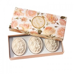 Saponificio Artigianale Fiorentino Rose Blossom Set Saponi Artigianali 3x125 G