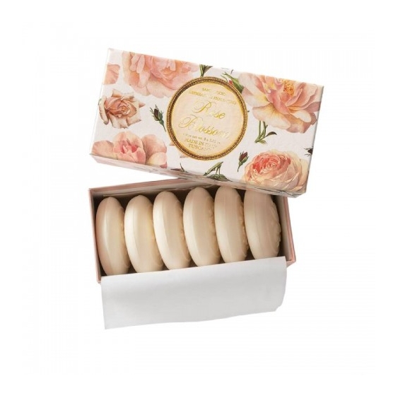 Saponificio Artigianale Fiorentino Rose Blossom Set Saponi Artigianali 6x50 G