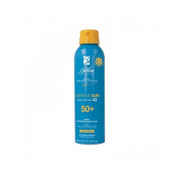 Bionike Crema Solare 50+ SPF Spray Defence Sun Pro Repair 4D Protezione Molto Alta 200 Ml