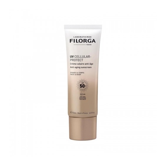 Filorga Crema Solare 50+ SPF Viso E Corpo Uv Cellular Protect Anti Età Protezione Molto Alta 125 Ml