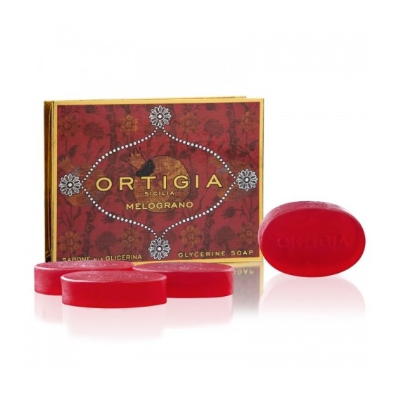Ortigia Melograno Scatolacola Con 4 Saponi 40 G