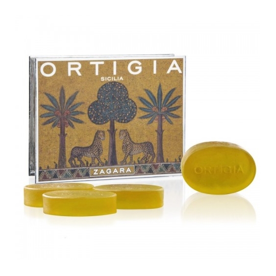 Ortigia Zagara Scatolacola Con 4 Saponi 40 G