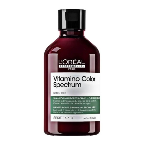 L'Oreal Paris Vitamino Color Spectrum Green Dyes Professional Shampoo Brown Hair 300 Ml