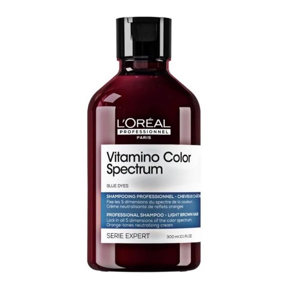 L'Oreal Paris Vitamino Color Spectrum Blue Dyes Professional Shampoo- Light Brown Hair 300 Ml