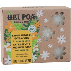 Hei Poa Soins Corps Savon Surgras Extra Doux A L'Huile De Monoi 100 Ml