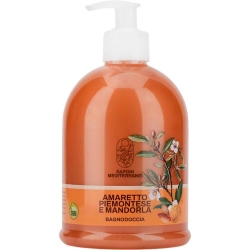Saponi Mediterranei Amaretto Piemontese E Mandorla Bagnodoccia 500 Ml