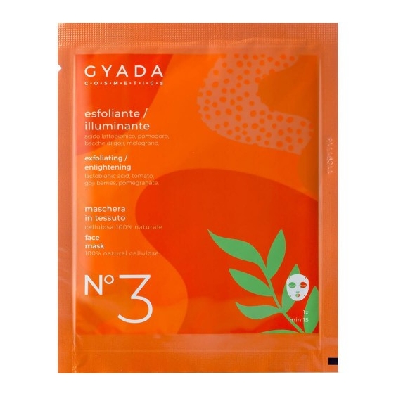 Gyada Cosmetics N3 Maschera In Tessuto Esfoliante Illuminante 15 Ml