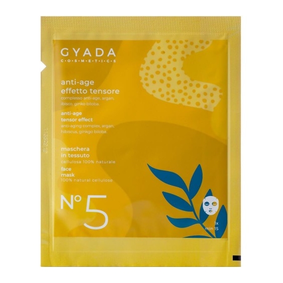 Gyada Cosmetics N5 Maschera In Tessuto Anti-Age Effetto Tensore 15 Ml
